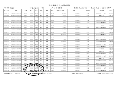 深圳银行流水制作案例